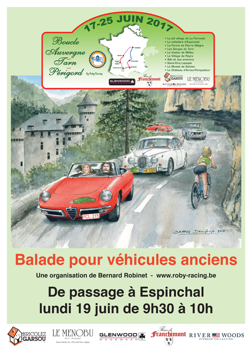 Affiche Boucle Tarn-Auvergne-Perigord 2017 - Espinchal
