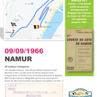 1 - Description de la course de côte de Namur