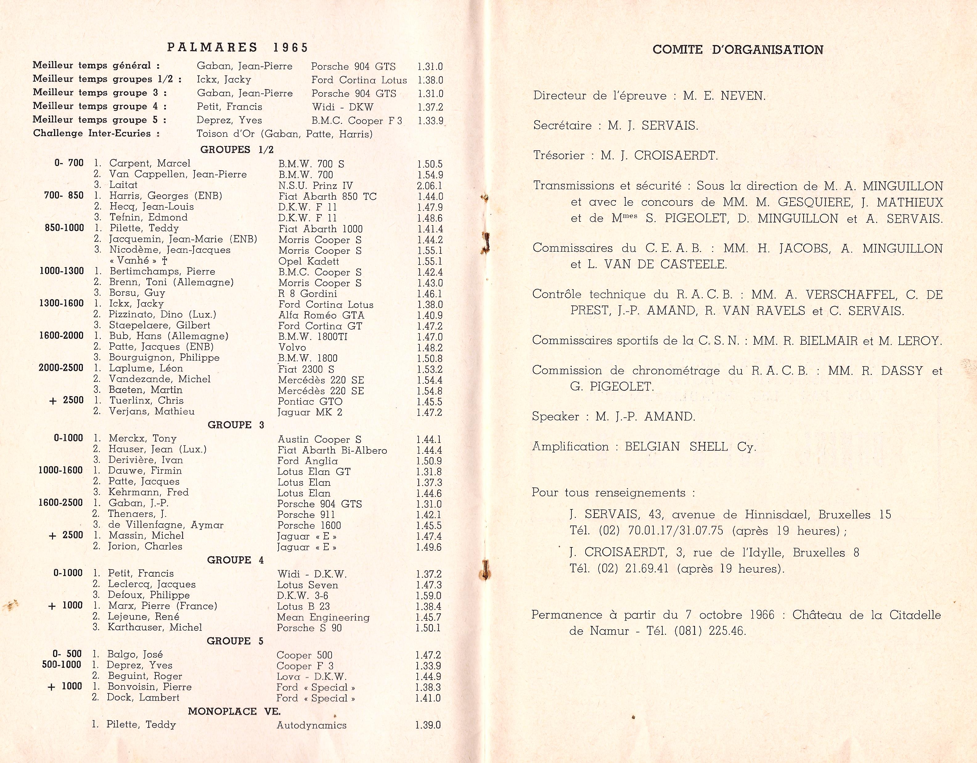 4 - Comité d'organisation