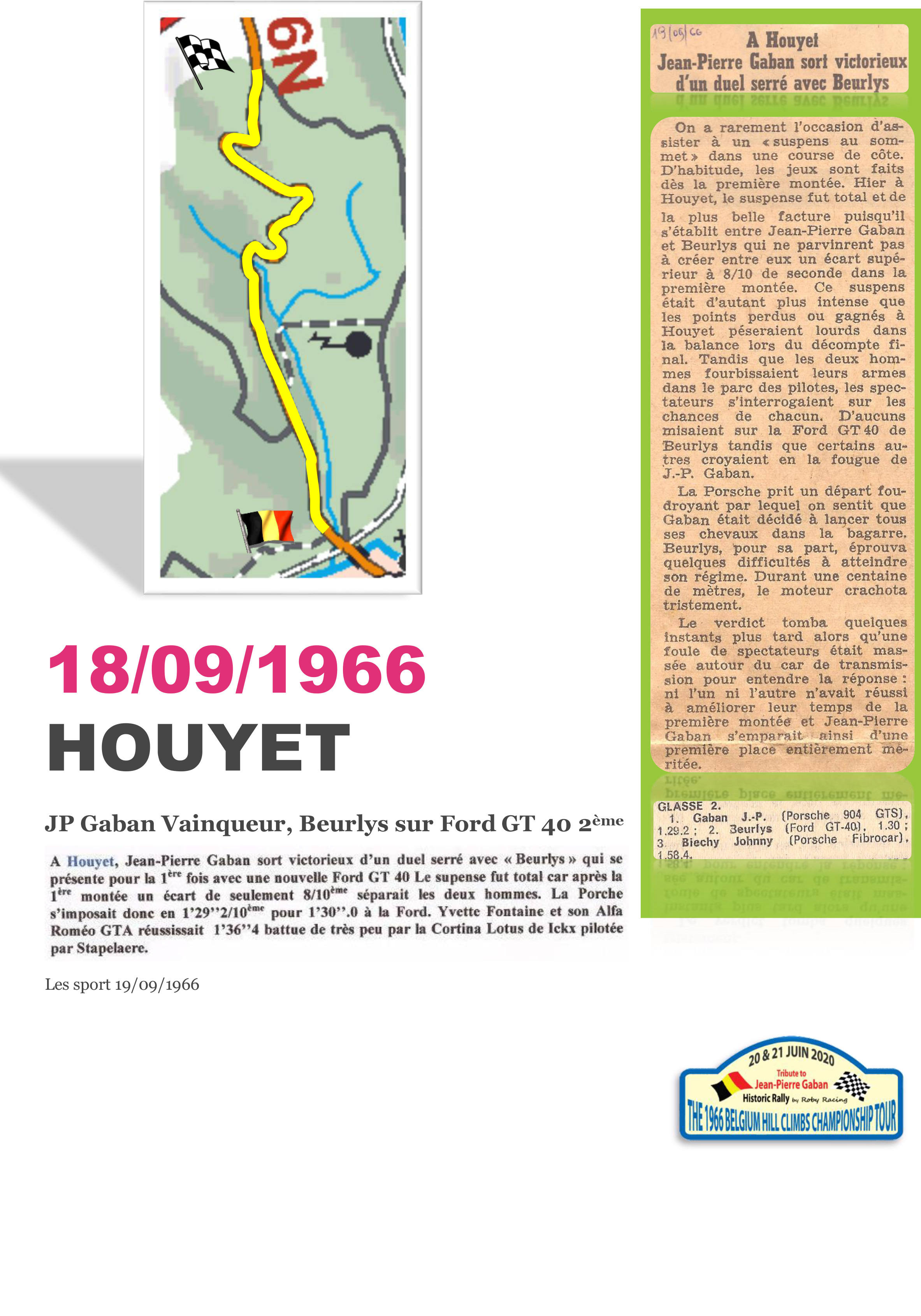 1 - Description de la course de côte de Houyet