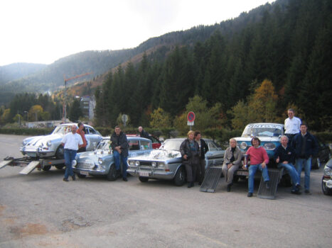 Routes des Vosges 2005 - Les membres du rétromobile club de Spa